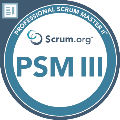 PSM III Certification Badge